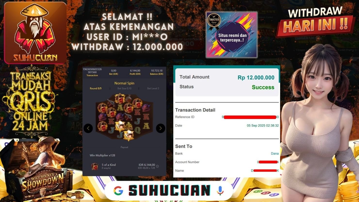 SUHUCUAN JACKPOT SLOT WILD BOUNTY SHOWDOWN